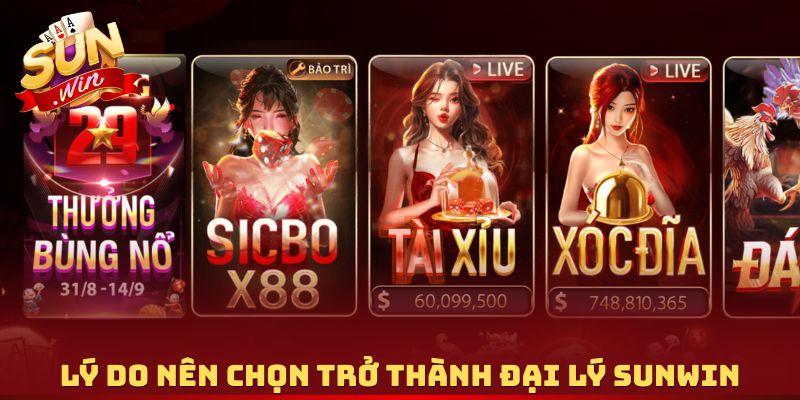 Lý do nên chọn trở thành đại lý Sunwin