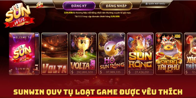 Sunwin quy tụ loạt game được yêu thích